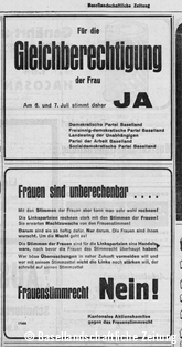 Frauenstimmrecht, 1946