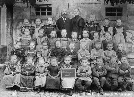 Schulklasse aus Wintersingen, 1896