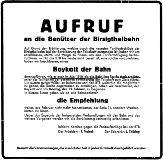 Boykott-Aufruf, 1951