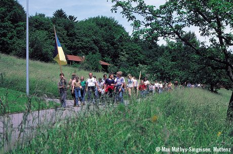 Bannumgang in Reinach in den 1980er-Jahren