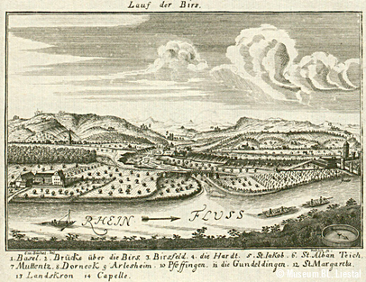 Naturraum Rheinebene und Birstal, 18. Jahrhundert