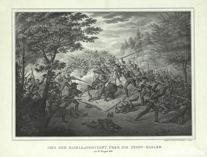 Tod des Obersten Lukas Landerer, 1833