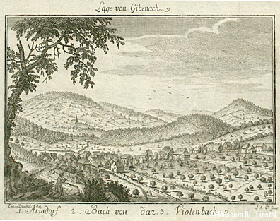 Naturraum Giebenach, 18. Jahrhundert
