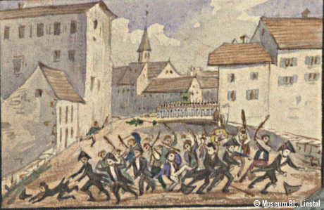 Schreckensvision für Baselland (Detail 8), 1830er-Jahre