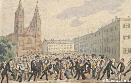 Schreckensvision für Basel-Stadt (Detail 7), 1830er-Jahre