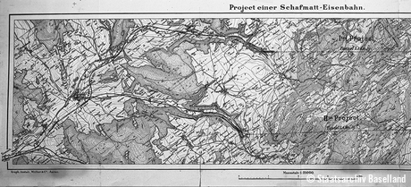 Projekt Schafmattbahn, 1849