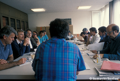 Redaktionssitzung Basellandschaftliche Zeitung, 1990