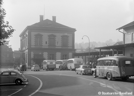 Bahnhofplatz Liestal, 1961