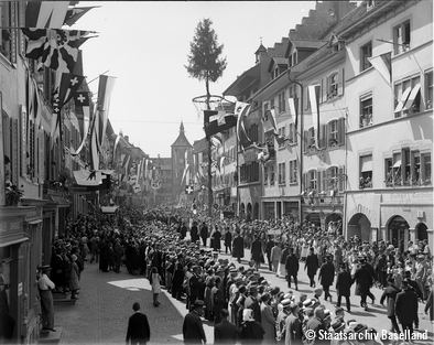 Festumzug zum Kantonsjubiläum, 1932