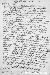 Brief an den Armeninspektor, 1874