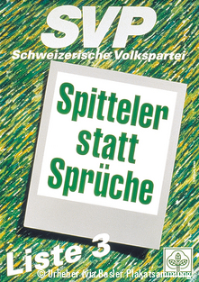 Schweizerische Volkspartei, 1991